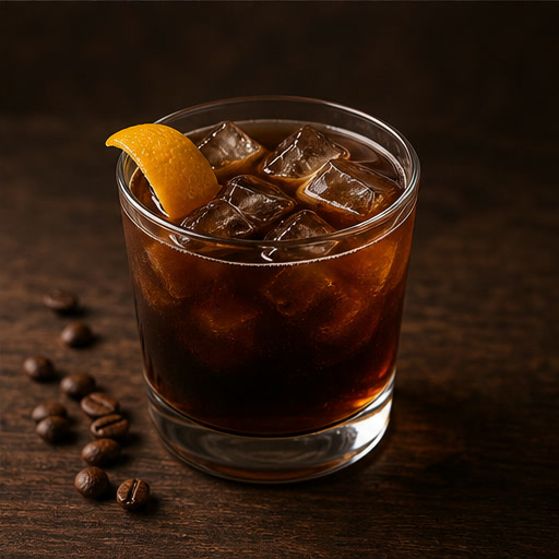 Cold brew con piel de naranja