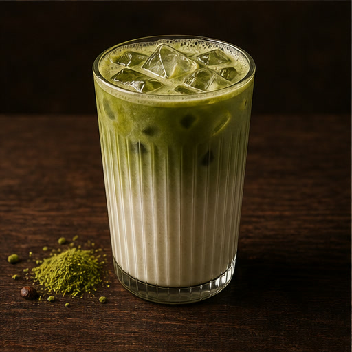 Iced matcha latte